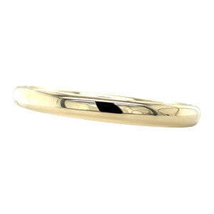 Yellow gold smooth bangle 14 krt