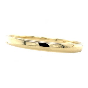 Yellow gold smooth bangle 14 krt