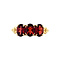vintage Ring met granaat 12 krt