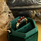 vintage Ring met granaat 12 krt