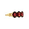 vintage Ring met granaat 12 krt