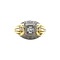 vintage Gouden ring met diamant 14 krt