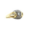 vintage Gouden ring met diamant 14 krt