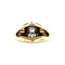 vintage Gouden ring met diamant 14 krt