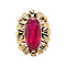 vintage Gold vintage ring with ruby 14 krt