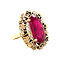 vintage Gold vintage ring with ruby 14 krt