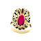 vintage Gold vintage ring with ruby 14 krt
