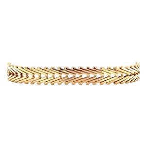 Gold fantasy bracelet 14 krt