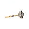 vintage Gouden vintage entourage ring met saffier en diamant 14 krt