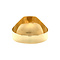 vintage Gouden vintage zegelring met onyx en zirkonia 14 krt/925