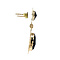 vintage Gold vintage earrings with garnet 14 krt
