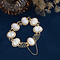 vintage Gold vintage bracelet with pink cameo 14 kt