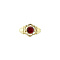 vintage Vintage ring with garnet 8 krt