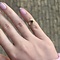 vintage Vintage ring with garnet 8 krt