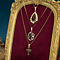 vintage Gold vintage pendant with sapphire 14 kt