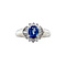 vintage Platinum vintage entourage ring with sapphire and diamond 900