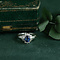 vintage Platinum vintage entourage ring with sapphire and diamond 900