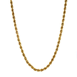 Gold cord necklace 18 krt
