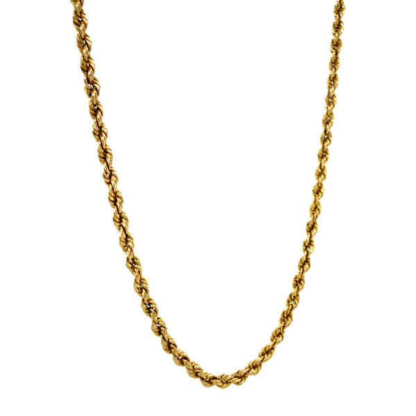 vintage Golden vintage cord necklace 18 kt