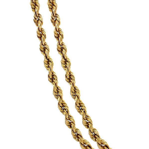 vintage Gold vintage cord necklace 18 krt