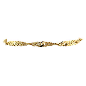 Gouden singapore armband 14 krt