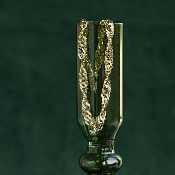 vintage Gold vintage singapore bracelet 14 krt