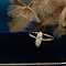 vintage Rosé ring met roosdiamant 12 krt