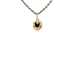 Gold heart pendant 14 krt