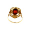 vintage Gold vintage ring with stripe agate 14 krt