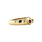 vintage Gold vintage ring with ruby, sapphire and colour stone 14 krt