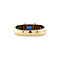 vintage Gold vintage ring with ruby, sapphire and colour stone 14 krt