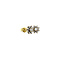 vintage Gold vintage entourage ear studs with diamond 14 krt