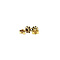 vintage Gold vintage entourage ear studs with diamond 14 krt