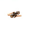 vintage Rose-gold vintage slag ring with rose diamond 14 kt