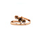 vintage Rose-gold vintage slag ring with rose diamond 14 kt