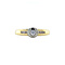 vintage Golden vintage ring with zirconia 14 kt