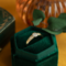 vintage Gold vintage ring with zirconia 14 krt