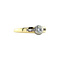 vintage Golden vintage ring with zirconia 14 kt