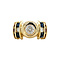 vintage Gold vintage ring with sapphire, ruby and diamond 14 krt