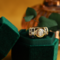 vintage Gold vintage ring with sapphire, ruby and diamond 14 krt