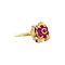 vintage Gold vintage ring with ruby 14 krt