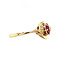 vintage Gold vintage ring with ruby 14 krt