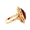 vintage Gouden ring met carneool 14 krt