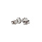vintage White-gold vintage solitaire stud earrings with diamond 18 kt