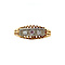 vintage Gold vintage row ring with diamond 18 kt