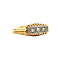 vintage Gold vintage row ring with diamond 18 kt