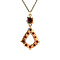 vintage Golden vintage pendant with garnet 18 kt