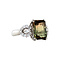 vintage Platinum vintage ring with tourmaline and diamond 900
