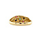 vintage Gouden vintage ring met robijn, smaragd, saffier en diamant 14 krt