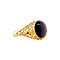 vintage Gold vintage ring with cat eye colour stone 18 krt